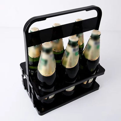 Portable Foldable Beer  Beverage Rack  Durable Cup Organizer And Bottle Holder For Parties  Travel 14