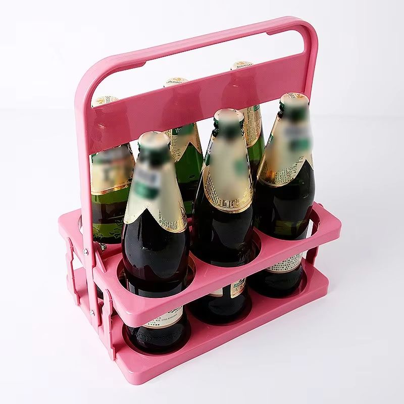 Portable Foldable Beer  Beverage Rack  Durable Cup Organizer And Bottle Holder For Parties  Travel 16