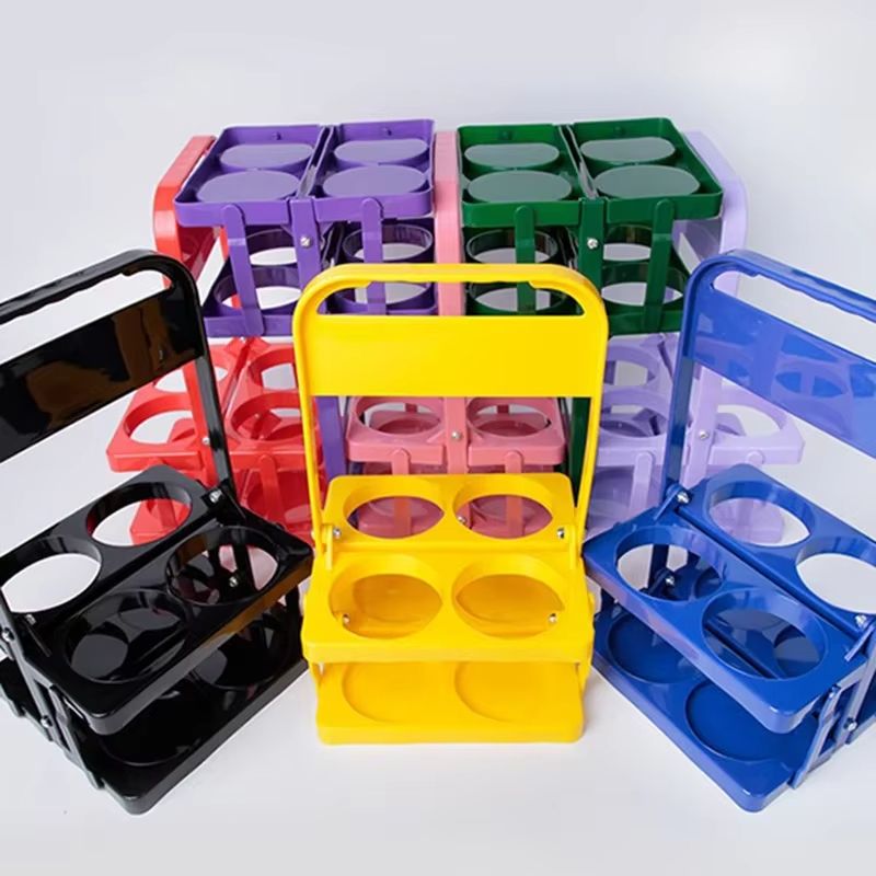 Portable Foldable Beer  Beverage Rack  Durable Cup Organizer And Bottle Holder For Parties  Travel 1
