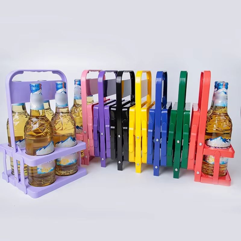 Portable Foldable Beer  Beverage Rack  Durable Cup Organizer And Bottle Holder For Parties  Travel 2