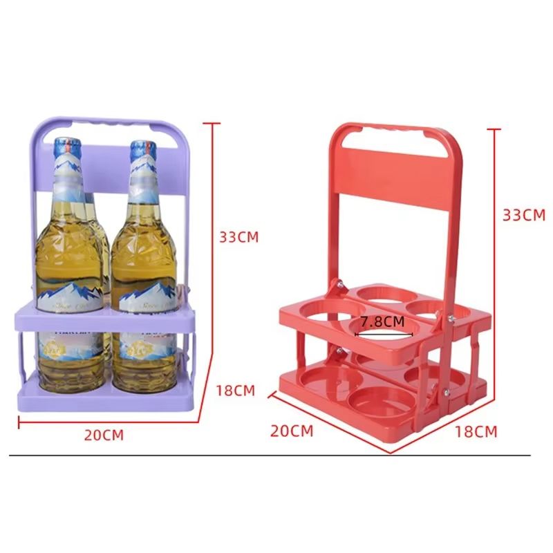 Portable Foldable Beer  Beverage Rack  Durable Cup Organizer And Bottle Holder For Parties  Travel 5