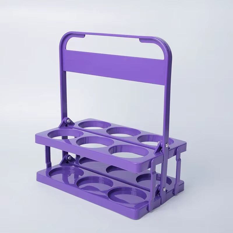 Portable Foldable Beer  Beverage Rack  Durable Cup Organizer And Bottle Holder For Parties  Travel 20