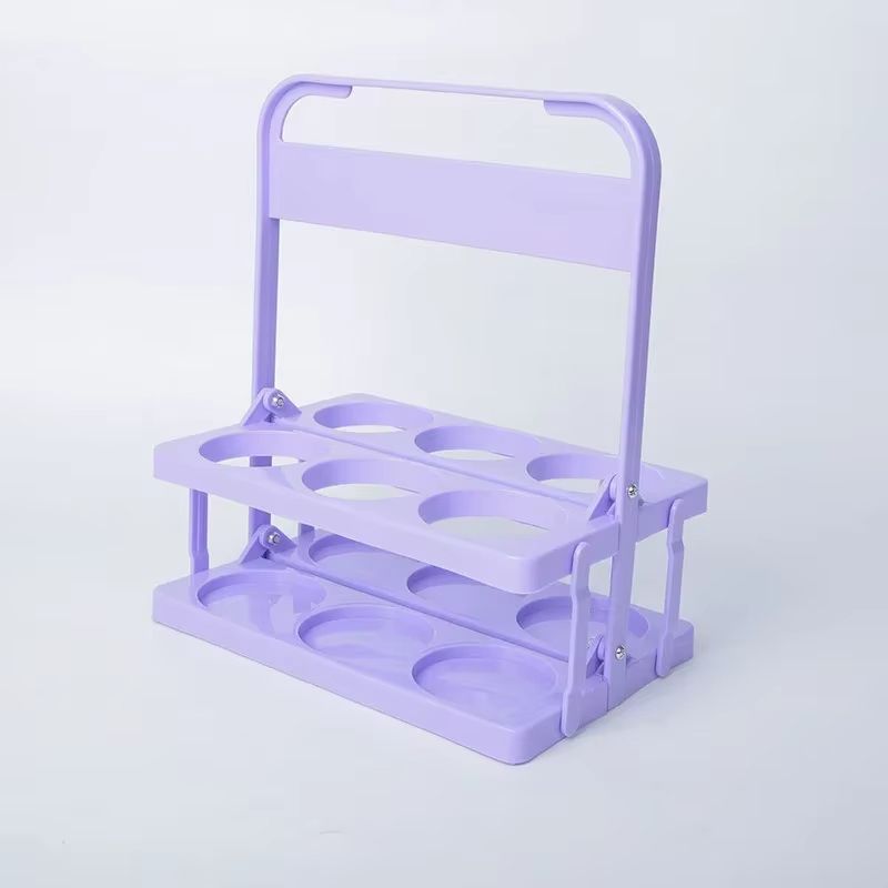 Portable Foldable Beer  Beverage Rack  Durable Cup Organizer And Bottle Holder For Parties  Travel 21
