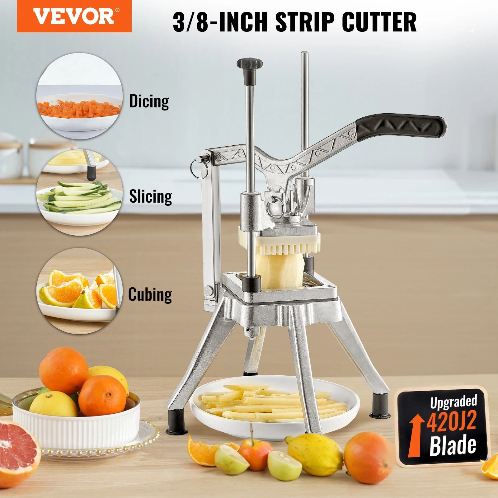 Heavy Duty Commercial Vegetable And Fruit Dicer  Stainless Steel Professional Cutter For Fries Onio 1