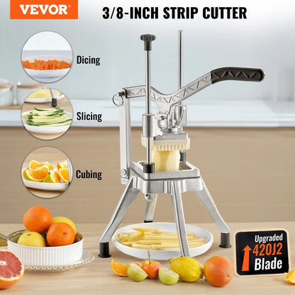 Heavy Duty Commercial Vegetable And Fruit Dicer  Stainless Steel Professional Cutter For Fries Onio 1