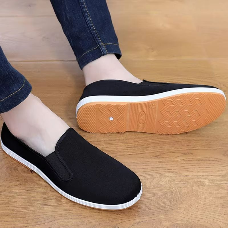 Mens Traditional Kung Fu Cotton Shoes  Breathable Martial Arts  Tai Chi Training Footwear 1