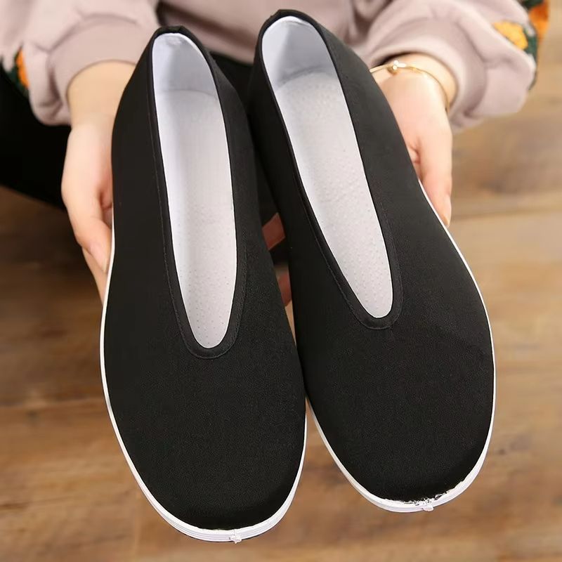 Mens Traditional Kung Fu Cotton Shoes  Breathable Martial Arts  Tai Chi Training Footwear 2