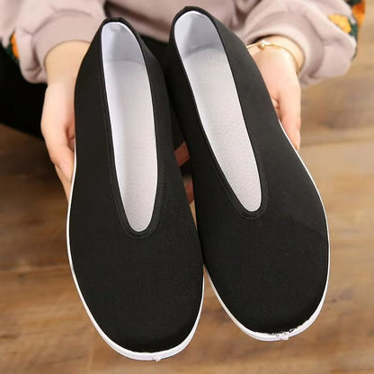 Mens Traditional Kung Fu Cotton Shoes  Breathable Martial Arts  Tai Chi Training Footwear 2