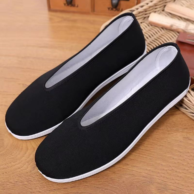 Mens Traditional Kung Fu Cotton Shoes  Breathable Martial Arts  Tai Chi Training Footwear 3