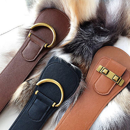 Waist Belts For Women Pure Color Leather Clothes Belt Adjustable Soft Belt For Girl Female Clothes  3