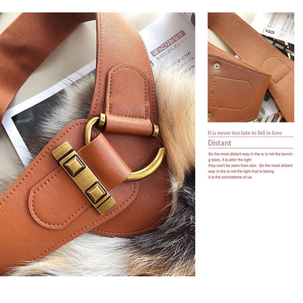 Waist Belts For Women Pure Color Leather Clothes Belt Adjustable Soft Belt For Girl Female Clothes  4