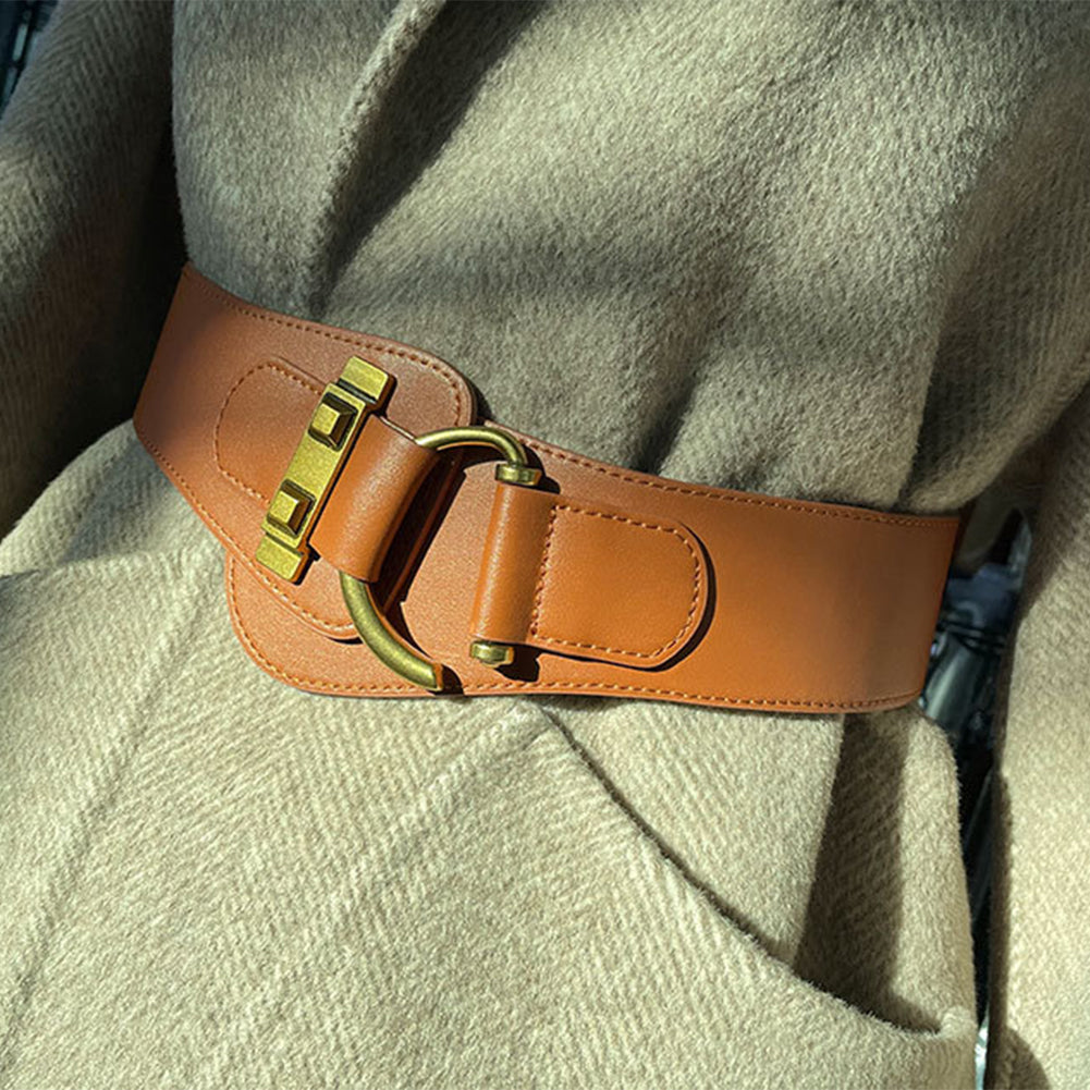 Waist Belts for Women Pure Color, Leather Clothes Belt Adjustable, Soft Belt For Girl, Female Clothes Decoration