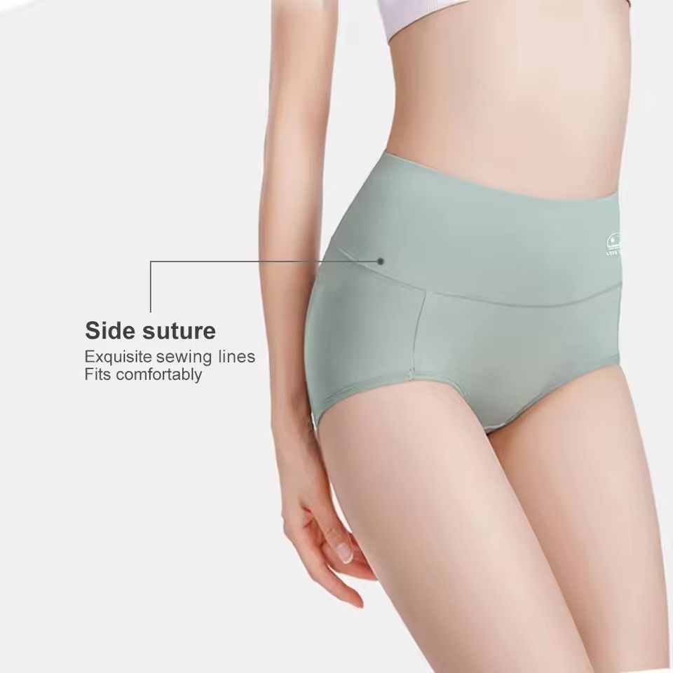 5 Pack Womens Cotton High Waisted Underwear Tummy Control Butt Lift Graphene Antibacterial Breathab