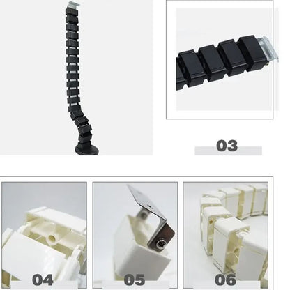 Spine Style Under Desk Cable Management Organizer 1