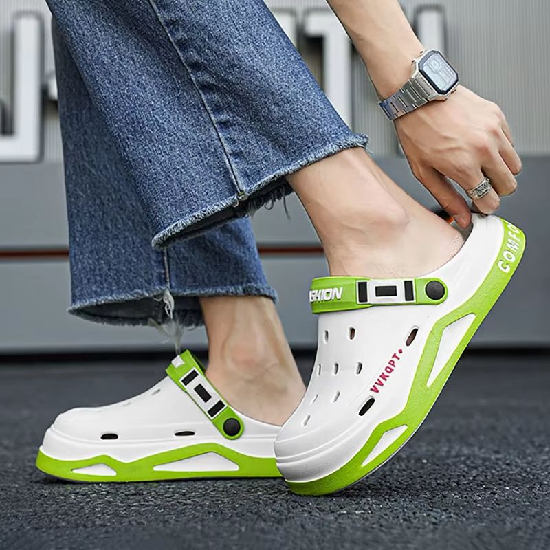 Mens EVA Garden  Beach Sandals  Comfortable Outdoor Hole Shoes And Indoor Slippers 2