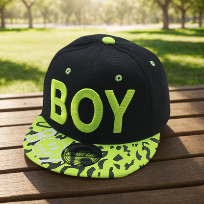 Kids Baseball Cap New Fashion Summer Style, Adjustable Boys Hip Hop Caps, Casual Girls Hats with Letter Embroidery