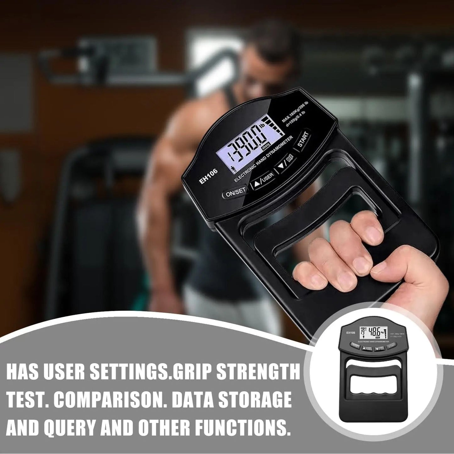Digital Hand Grip Strength Tester With LCD Screen 3