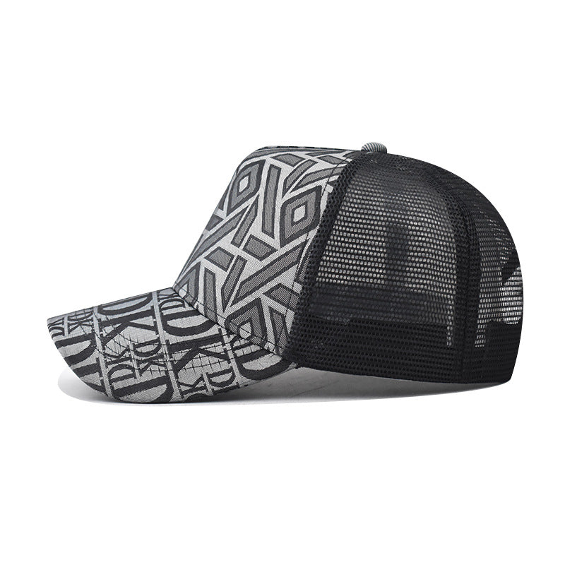Unisex Fashion Plaid Mesh Baseball Caps, Men Women Summer Casual Sun Protection Hat, Outdoor Sports Cap for Boys Girls