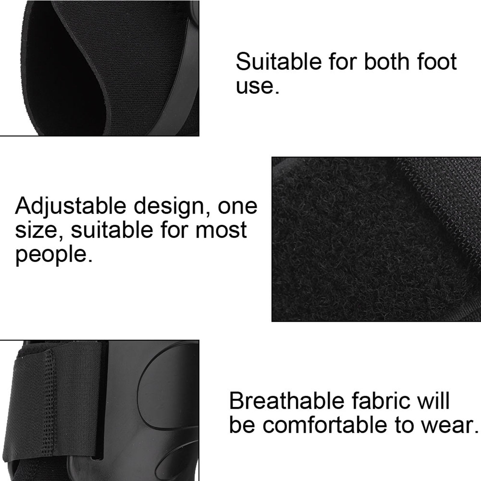Compression Ankle Support Brace Breathable Foot Guard Strap Elastic Ankle Support Foot Brace Black  2