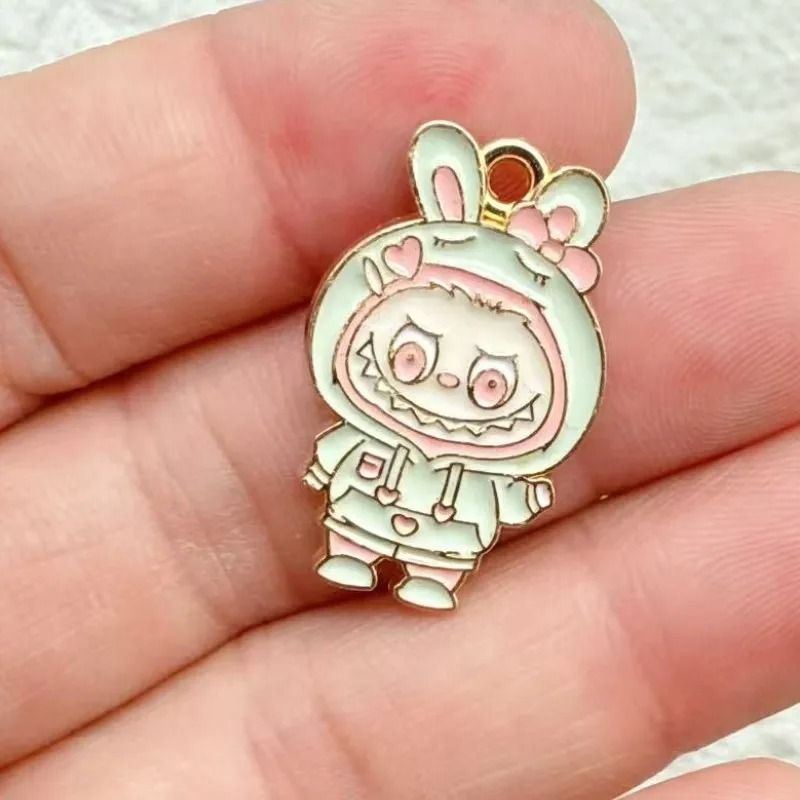 10pcs Cartoon Enamel Charms  Gold Plated DIY Jewelry Making Accessories For Bracelets Necklaces And 9