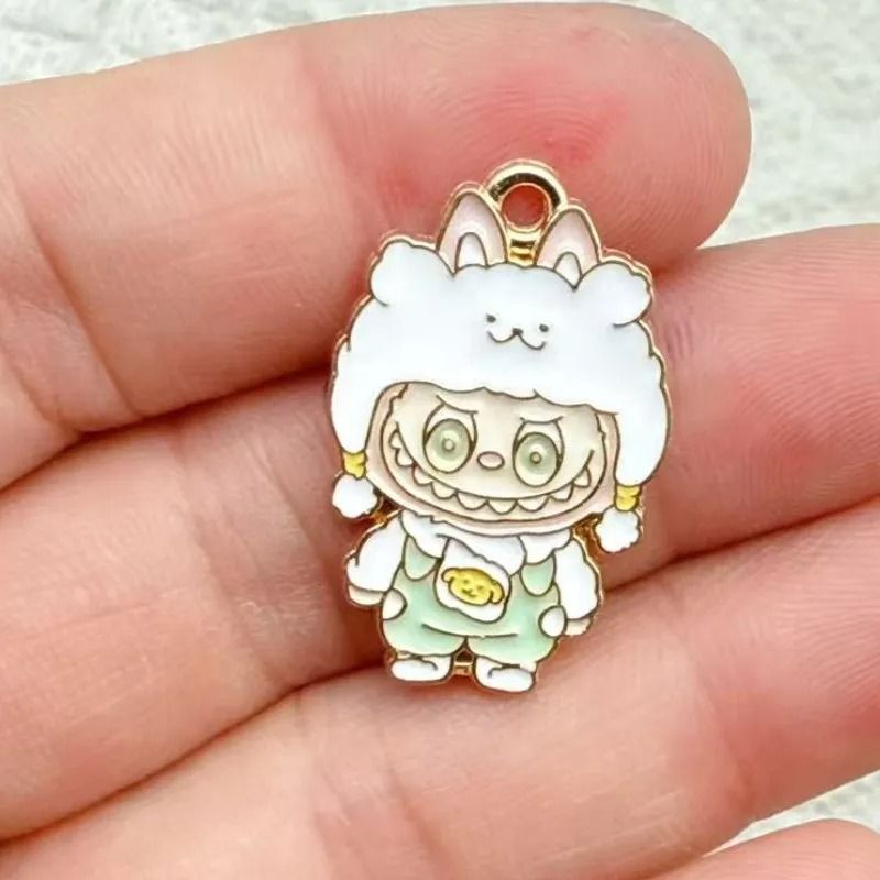 10pcs Cartoon Enamel Charms  Gold Plated DIY Jewelry Making Accessories For Bracelets Necklaces And 3