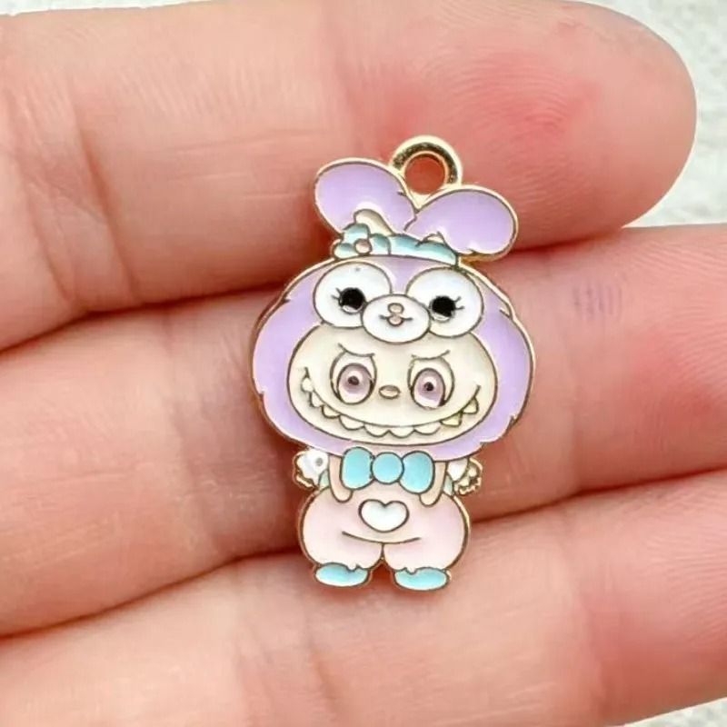 10pcs Cartoon Enamel Charms  Gold Plated DIY Jewelry Making Accessories For Bracelets Necklaces And 6