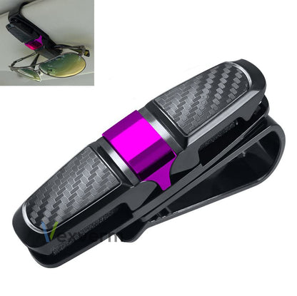Vexverm Car Glasses Holder, Portable ABS Sunglasses Clip for Sun Visor, Universal Eyeglasses Case, Ticket, Card Clamp