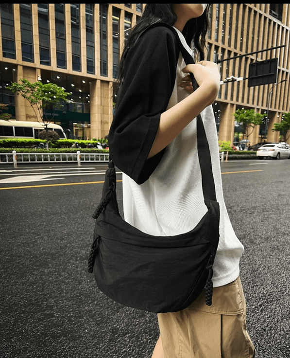 High Capacity Nylon Shoulder Crossbody Bag for Women