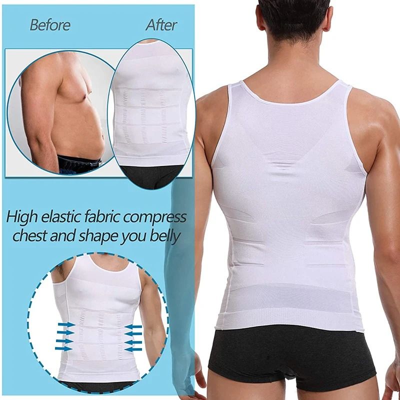 Mens Slimming Body Shaper Vest Tummy Control Compression Tank For Workout And Everyday Wear 4