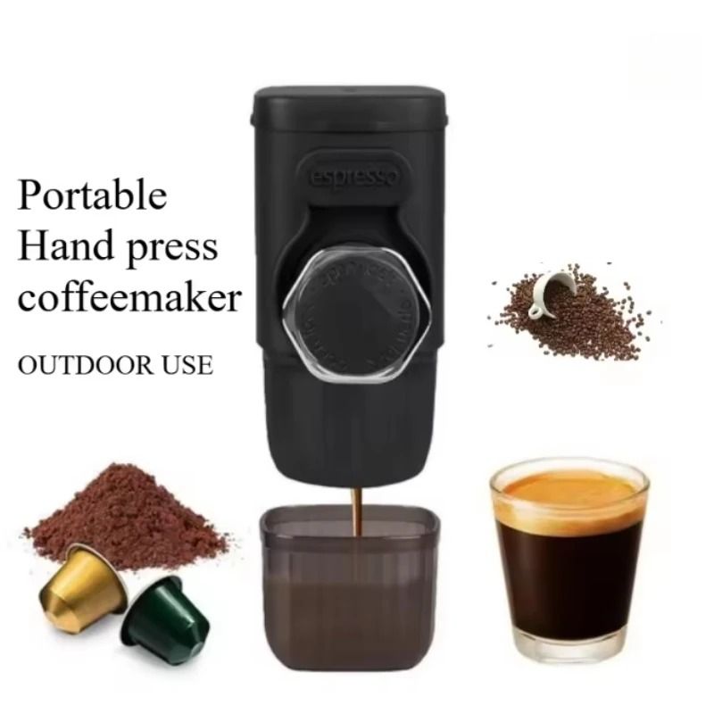 Portable Manual Hand Press Espresso Maker Travel Coffee Machine For Camping Hiking And Picnic 1
