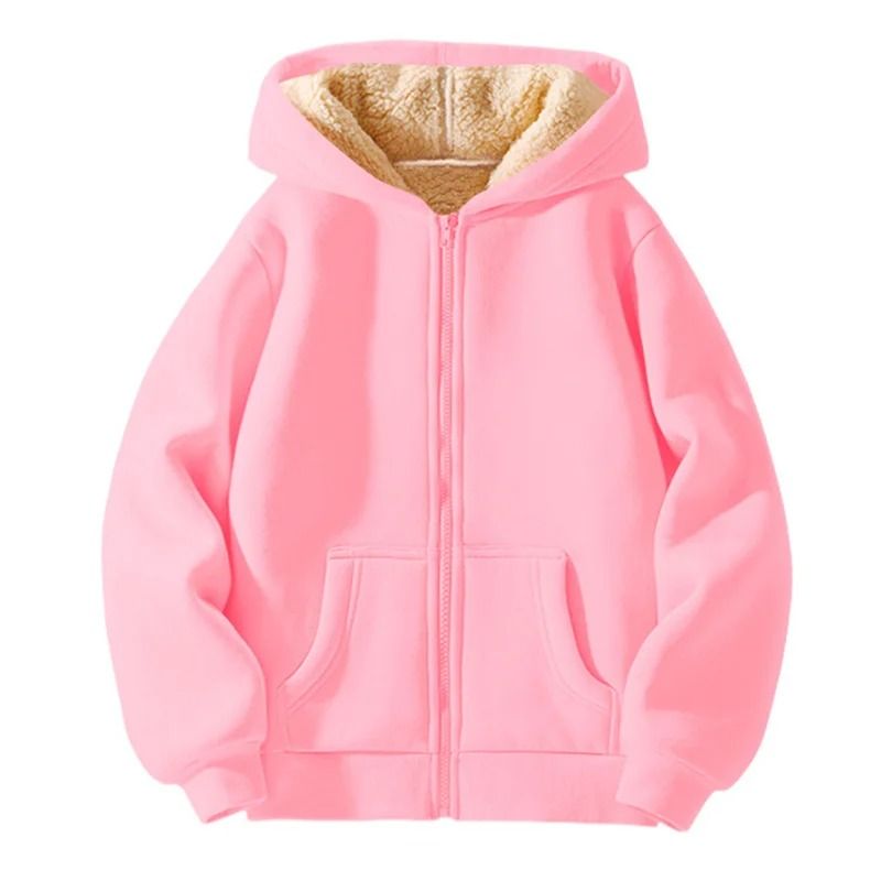 Kids Padded Lambwool Hooded Jacket 5