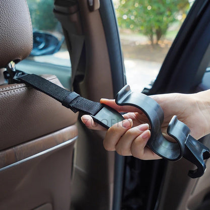 2Pcs Adjustable Car Trunk Umbrella Holder, Auto Interior Organizer Bag Hanger, Seat Storage Hook for Car Accessories