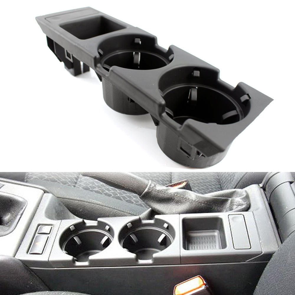 New Double Hole Car Styling Front Center Console Storage Box Coin, Cup Holder for BMW E46 Series (1999-2006)