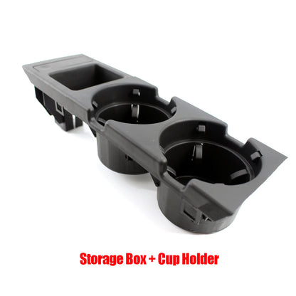 New Double Hole Car Styling Front Center Console Storage Box Coin, Cup Holder for BMW E46 Series (1999-2006)