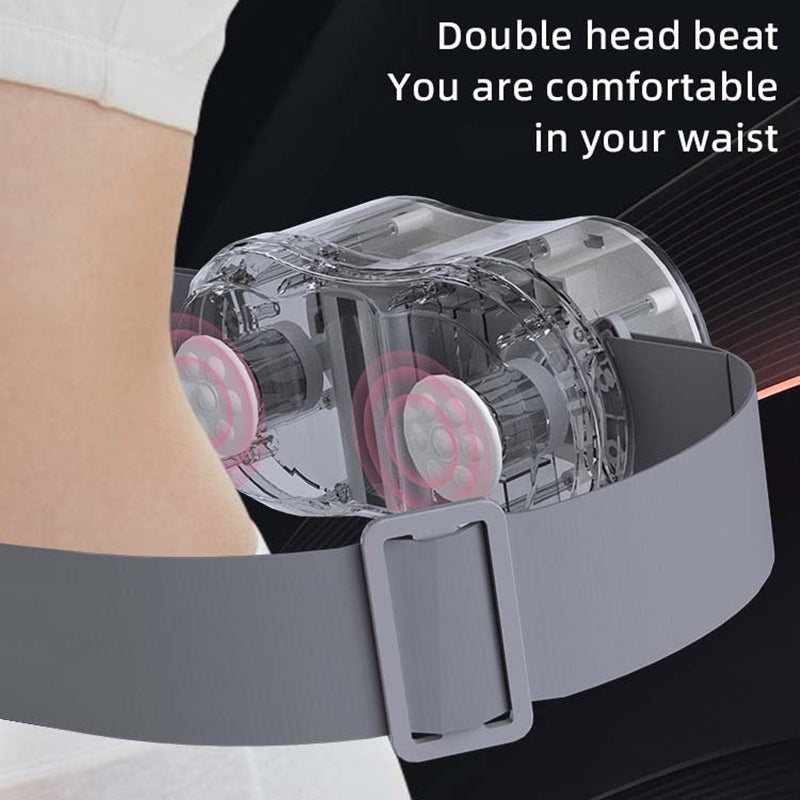 Electric Lumbar Massager Rechargeable Percussion Massage Belt With Vibration  Tapping Remote Contro 1