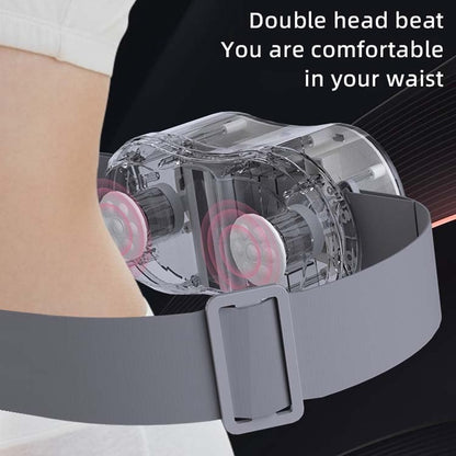 Electric Lumbar Massager Rechargeable Percussion Massage Belt With Vibration  Tapping Remote Contro 1