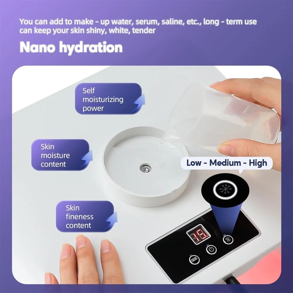7 Color LED Photon Therapy Facial Mask With Nano Water Sprayer 3