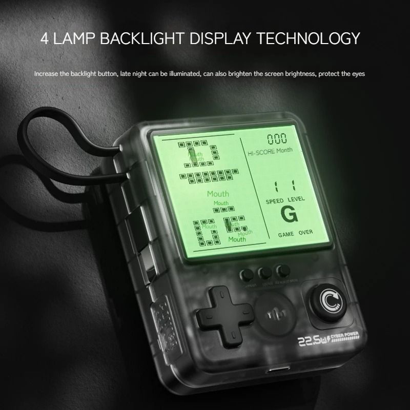 Classic Pixel Portable Game Console With Built In Power Bank 2