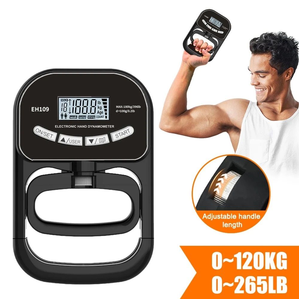 Digital Grip Strength Tester with LCD Display