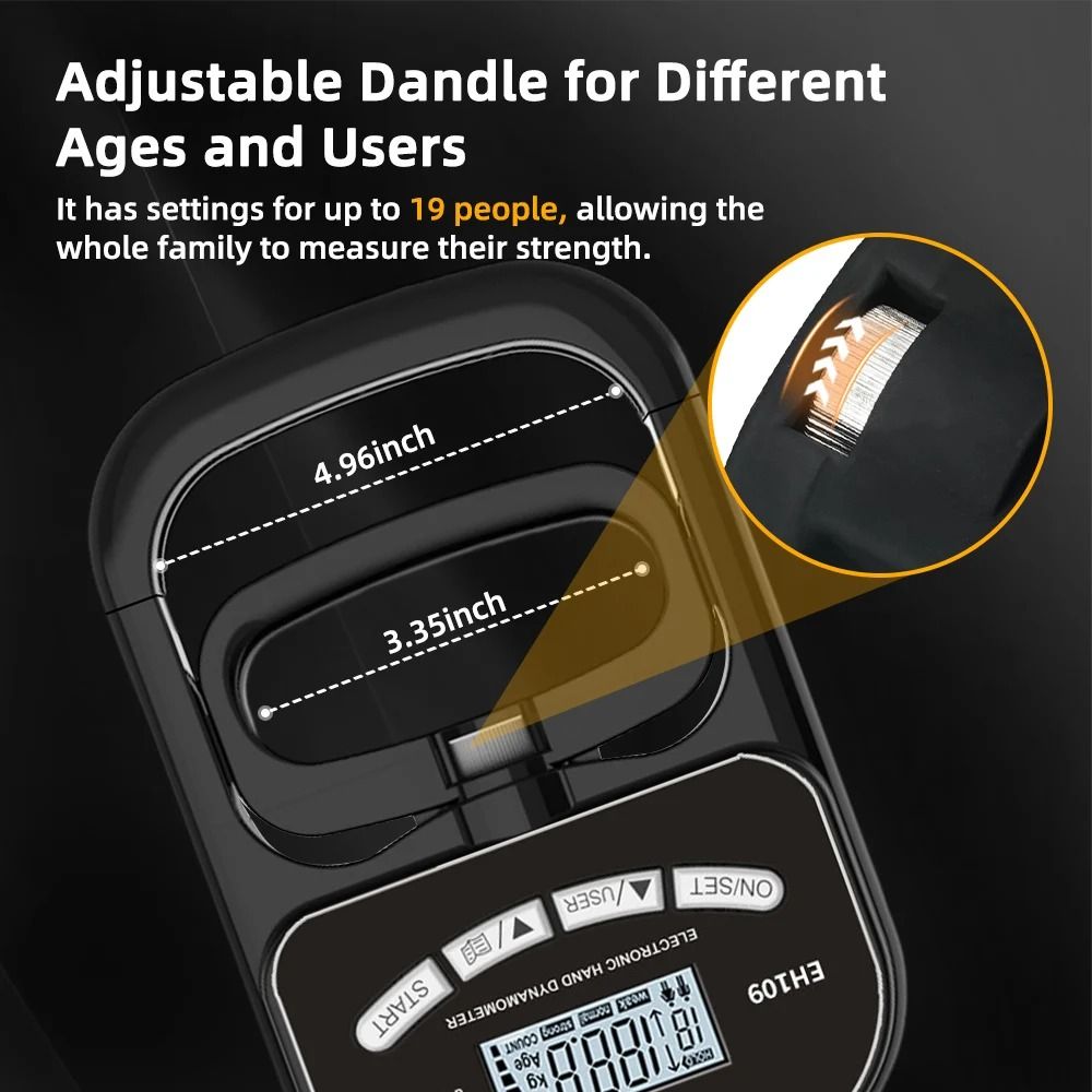Digital Grip Strength Tester With LCD Display 4