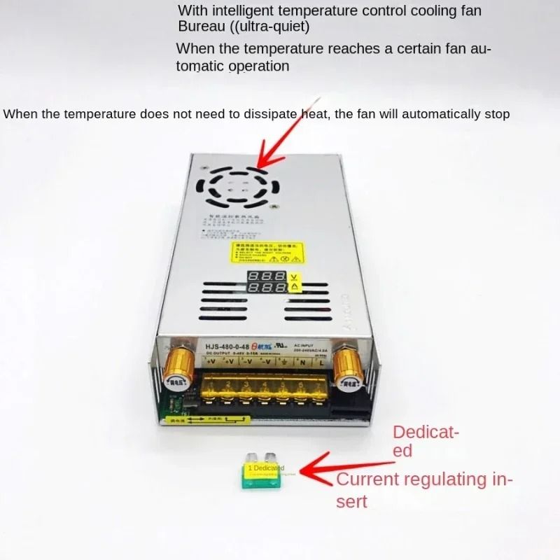 Adjustable Dual Display Power Supply With Multiple Voltage And Wattage Options 2