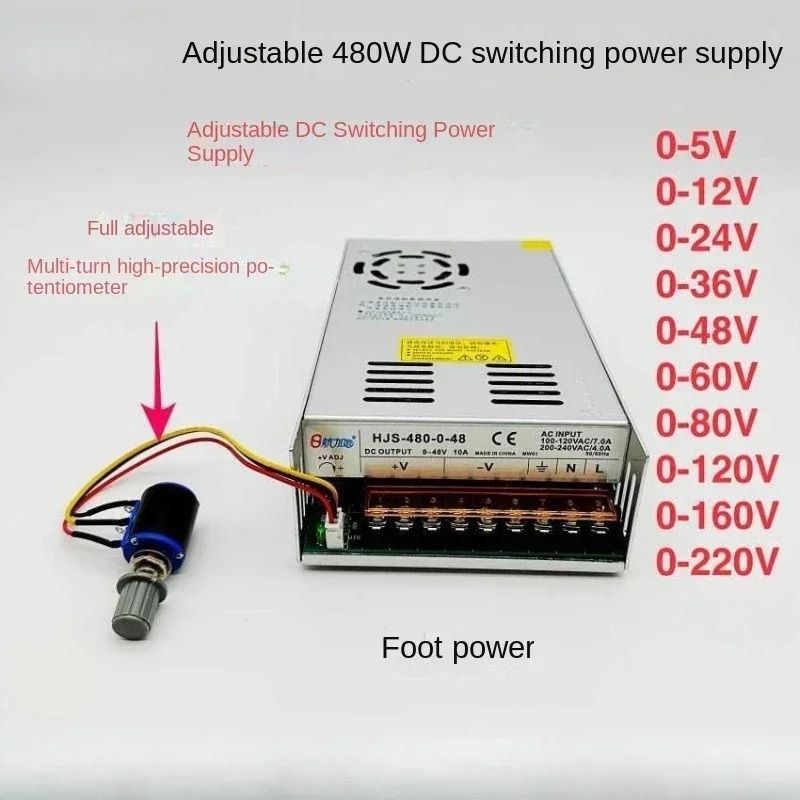 Adjustable Dual Display Power Supply With Multiple Voltage And Wattage Options 4