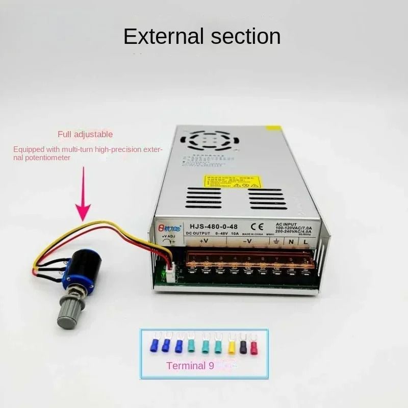 Adjustable Dual Display Power Supply With Multiple Voltage And Wattage Options 7
