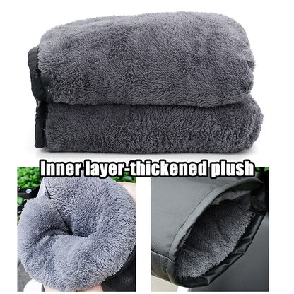 Winter Motorcycle Handlebar Muffs Waterproof Hand Warmers Windproof Mitts  Bicycle Handle Covers Fo 1