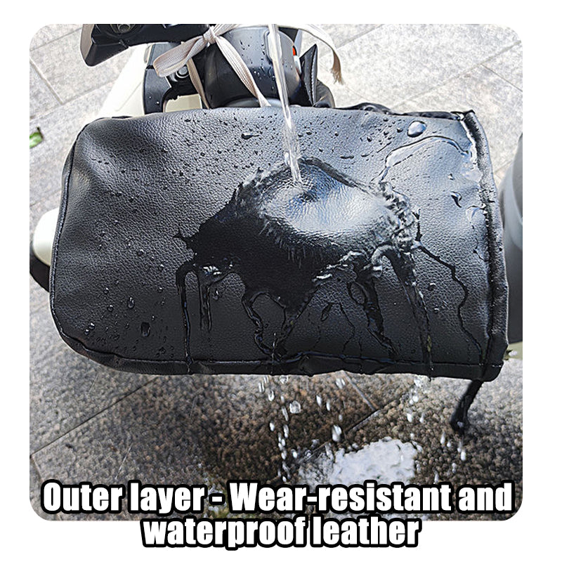 Winter Motorcycle Handlebar Muffs Waterproof Hand Warmers Windproof Mitts  Bicycle Handle Covers Fo 2
