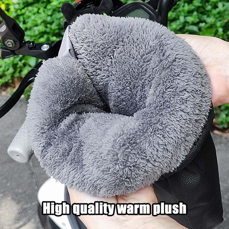 Winter Motorcycle Handlebar Muffs Waterproof Hand Warmers Windproof Mitts  Bicycle Handle Covers Fo 4