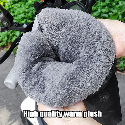 Winter Motorcycle Handlebar Muffs Waterproof Hand Warmers Windproof Mitts  Bicycle Handle Covers Fo 4