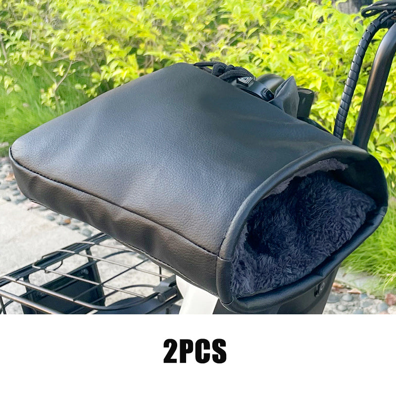 Winter Motorcycle Handlebar Muffs Waterproof Hand Warmers Windproof Mitts  Bicycle Handle Covers Fo 6