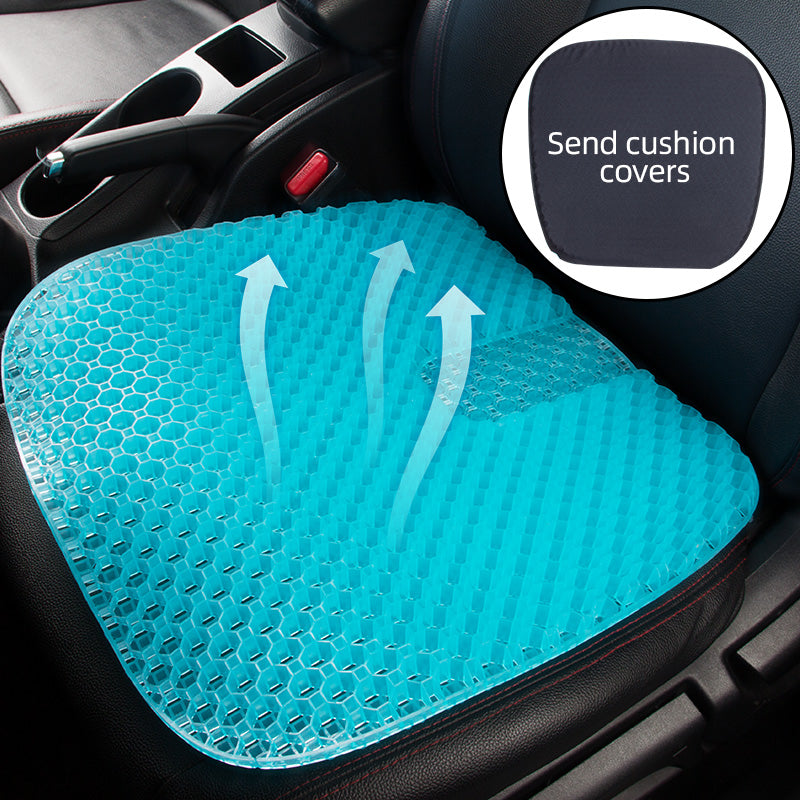 TPE Gel Cushion, Honeycomb Egg Seat Pad, Double Square Office Chair Cushion & Breathable Car Seat Cushion for Comfort