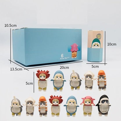 Cute Cat Party Blind Box Mini Figurine Collection 5
